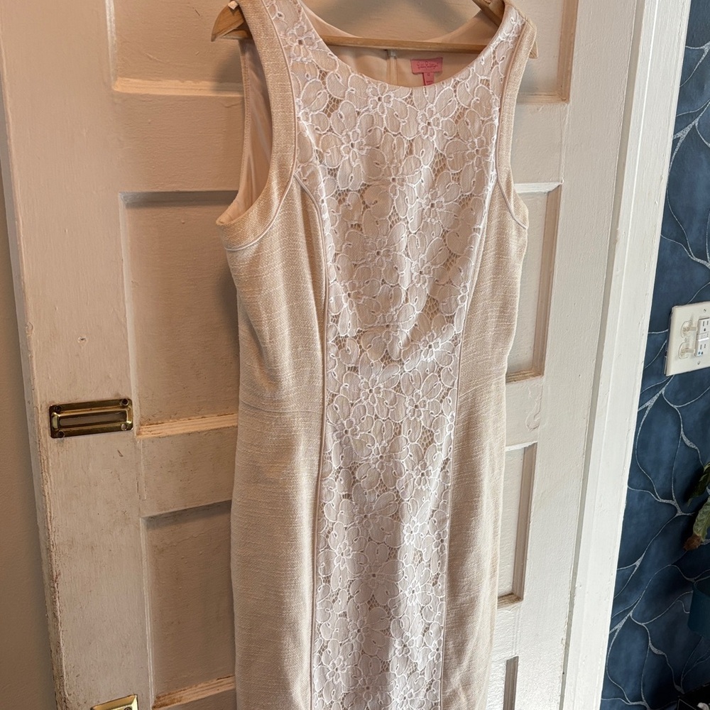Lilly Pulitzer Ivory Lace Midi Dress